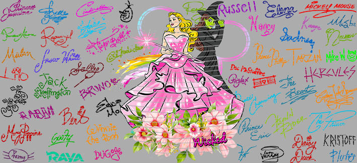 16oz Disney style-D-1305